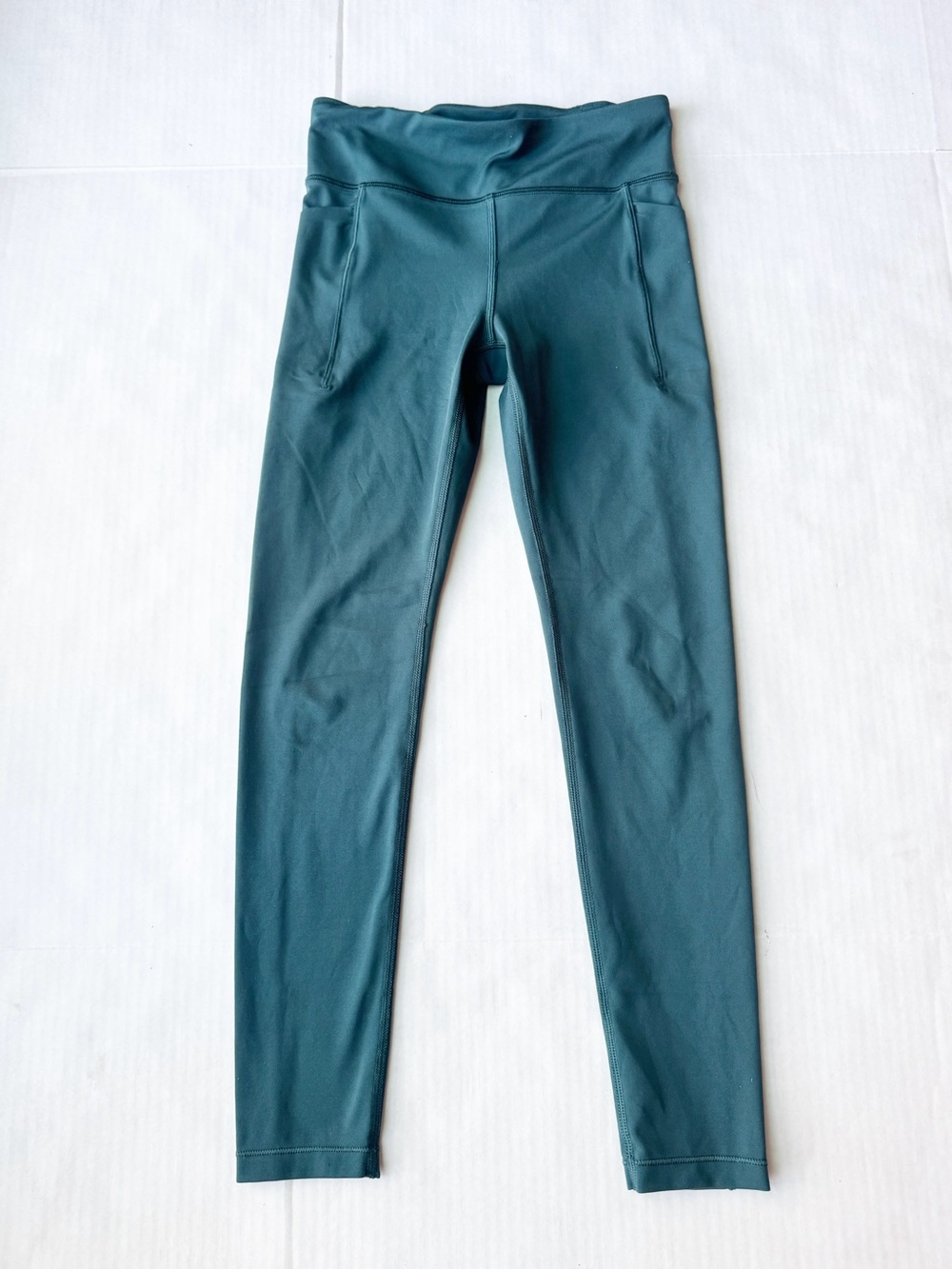 Athleta Girl Stash Your Treasures Tight Leggings in Oceanic Teal Size L 12Y - Picture 3 of 13